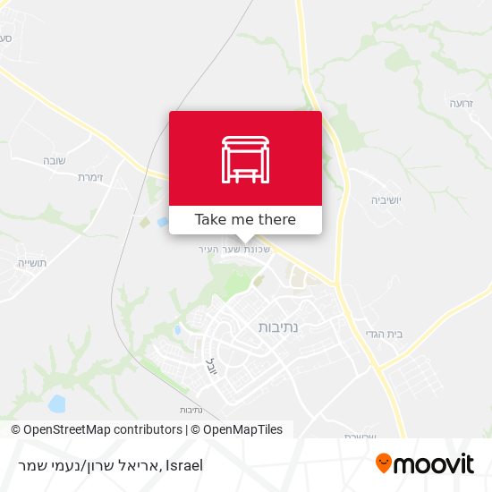 אריאל שרון/נעמי שמר map