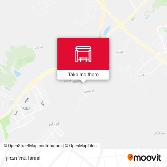 Карта נחל חברון