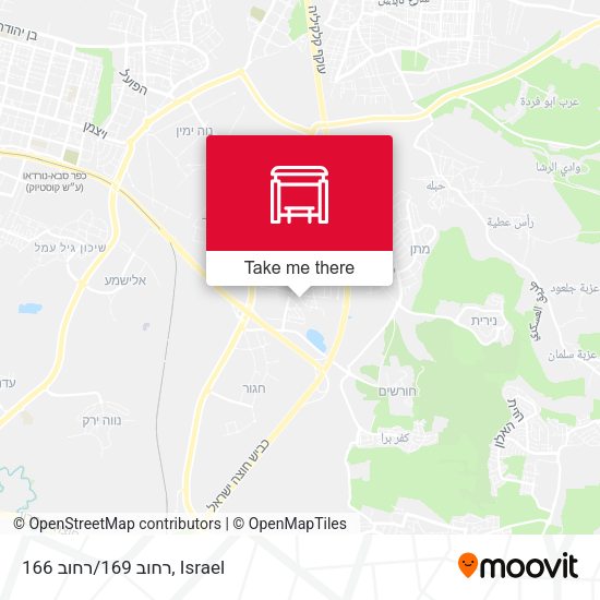 רחוב 169/רחוב 166 map