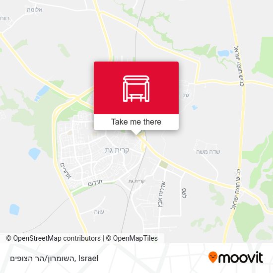 השומרון/הר הצופים map
