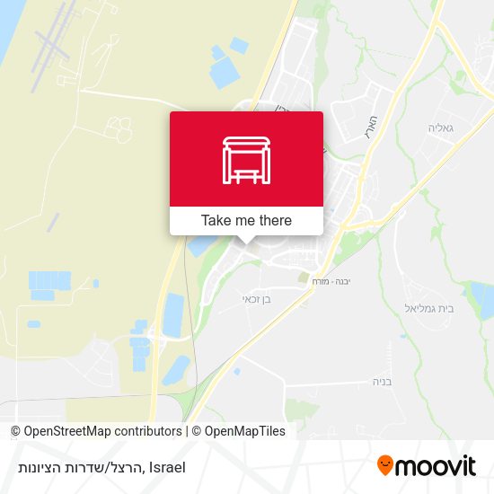 הרצל/שדרות הציונות map