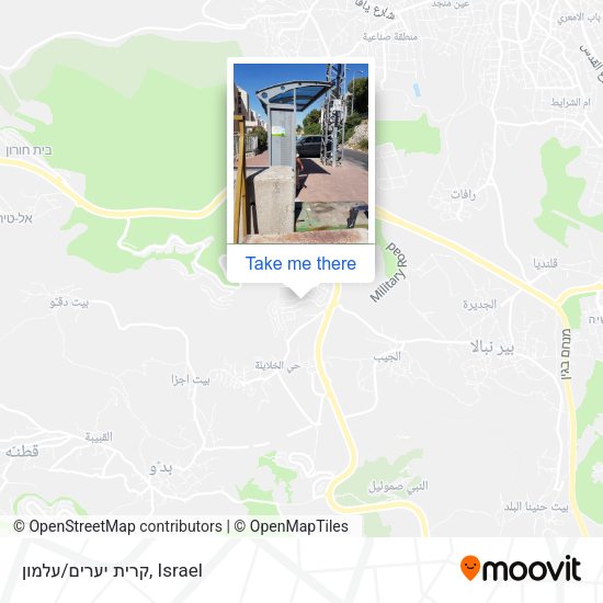 קרית יערים/עלמון map