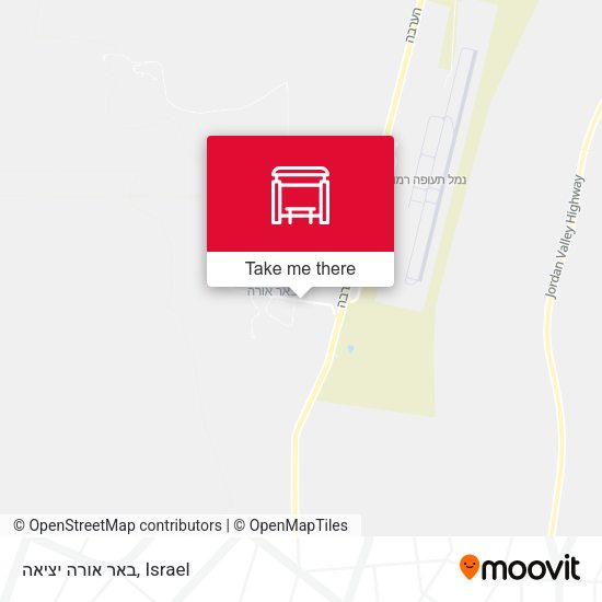 באר אורה יציאה map
