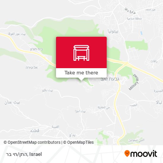 התן/חי בר map