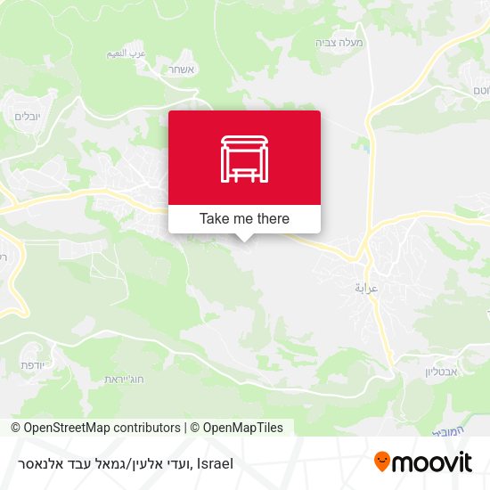 ועדי אלעין/גמאל עבד אלנאסר map