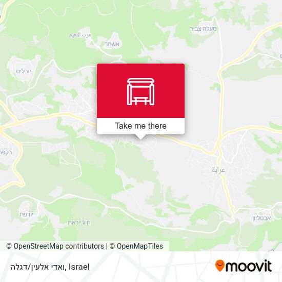 ואדי אלעין/דגלה map