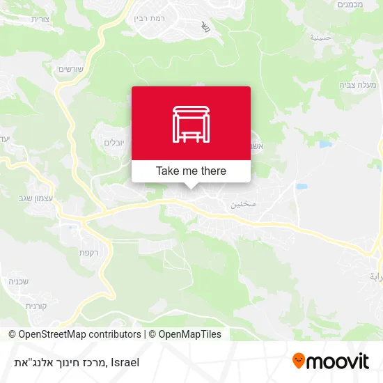 Карта מרכז חינוך אלנג''את