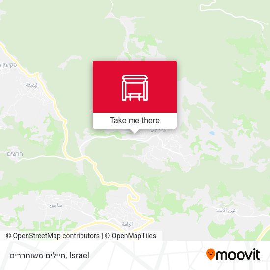 חיילים משוחררים map