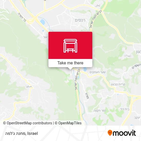 Карта מחנה ג'למה