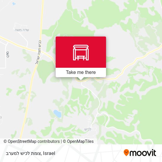 צומת לכיש למערב map