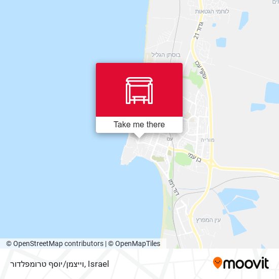 וייצמן/יוסף טרומפלדור map