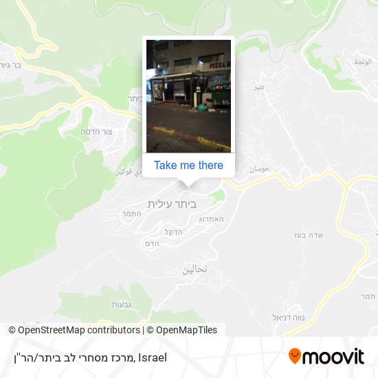 מרכז מסחרי לב ביתר/הר''ן map