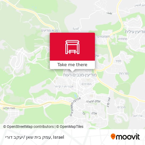 Карта עמק בית שאן /יעקב דורי