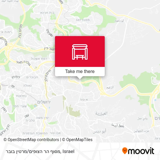 Карта מסוף הר הצופים/מרטין בובר
