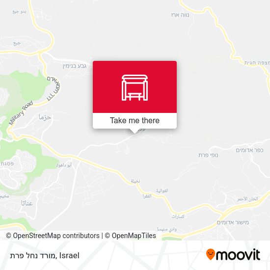 Карта מורד נחל פרת