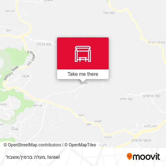 Карта מעלה בנימין/אשבול
