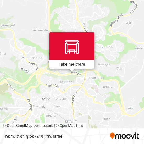 Hazon Ish / Ramat Shlomo Terminal map