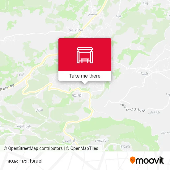 Карта ואדי אנסור