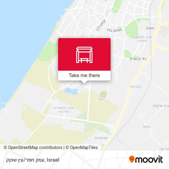 עמק חפר/עין שוקק map