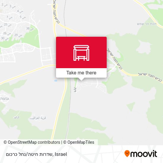 שדרות חיטה/נחל כרכום map
