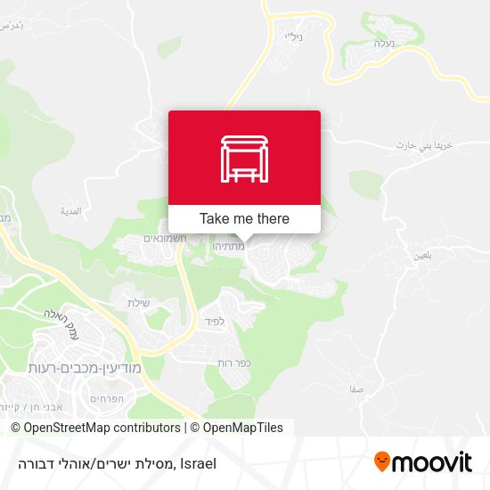 מסילת ישרים/אוהלי דבורה map