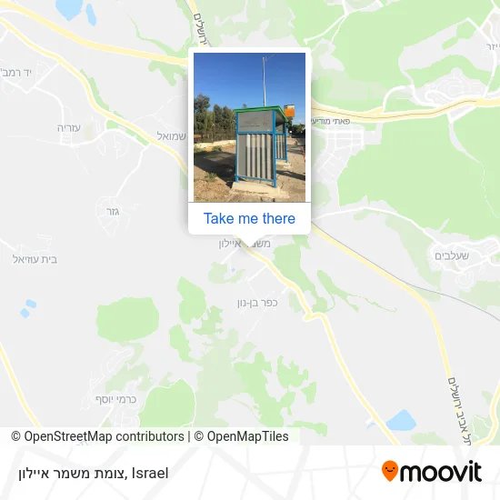 Карта צומת משמר איילון