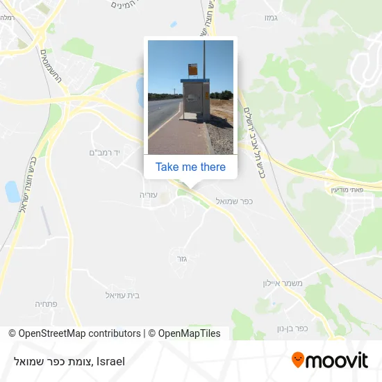 Карта צומת כפר שמואל