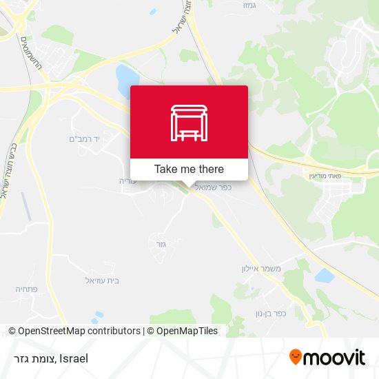 Карта צומת גזר