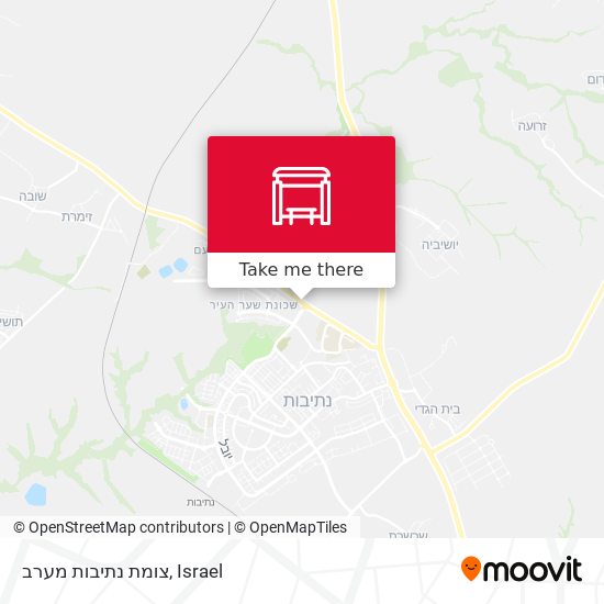 Карта צומת נתיבות מערב