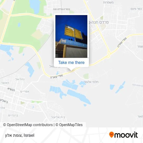 Карта צומת אלון