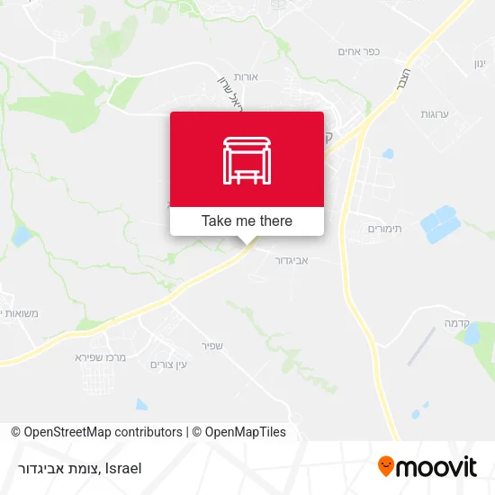 Карта צומת אביגדור