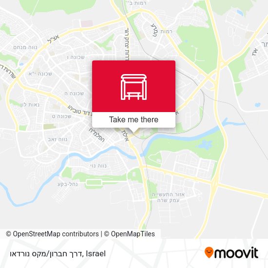 דרך חברון/מקס נורדאו map
