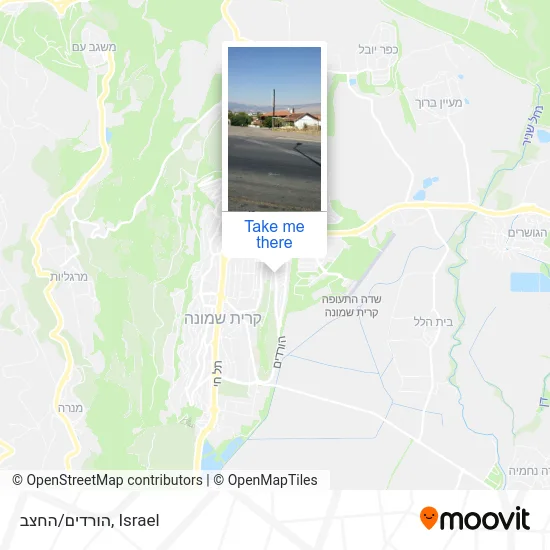 Карта הורדים/החצב