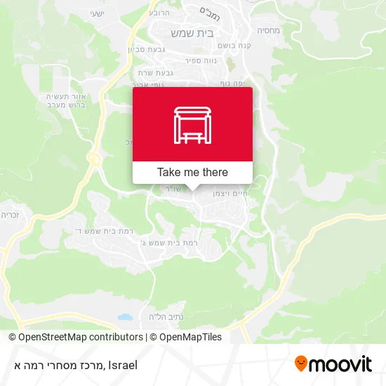 Карта מרכז מסחרי רמה א