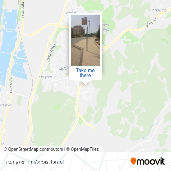 צופית/דרך יצחק רבין map