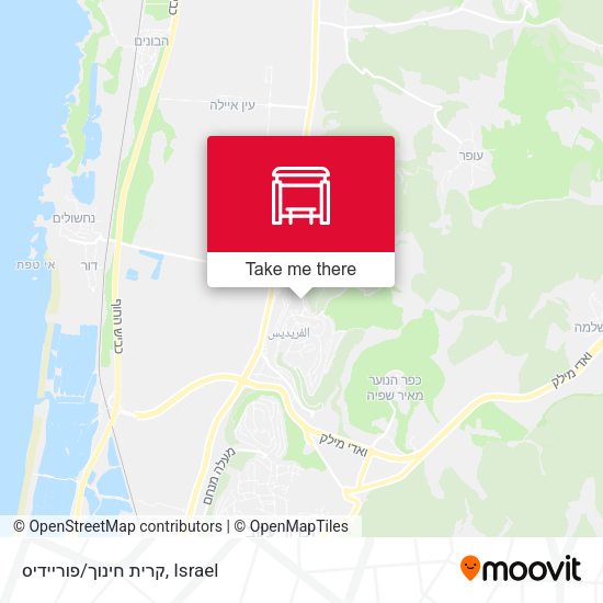 קרית חינוך/פוריידיס map