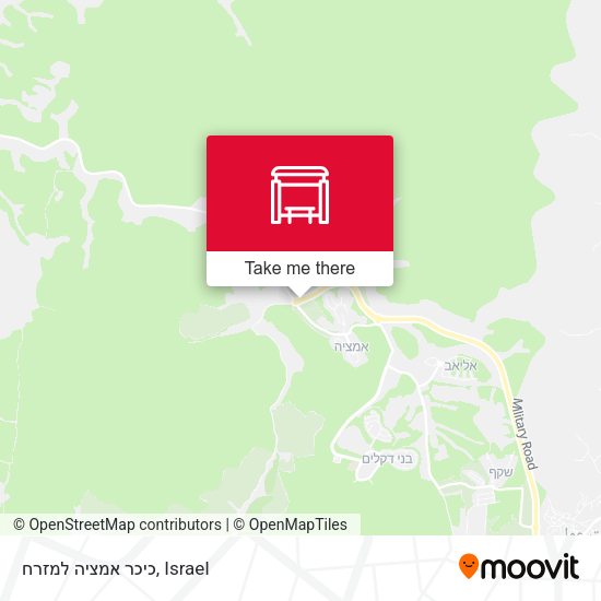 כיכר אמציה למזרח map