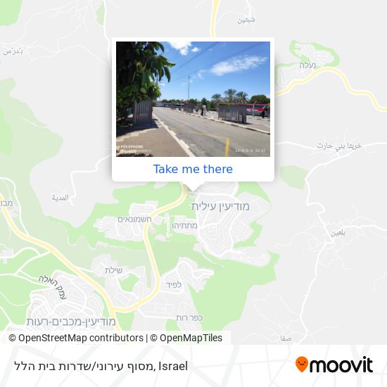 Карта מסוף עירוני/שדרות בית הלל