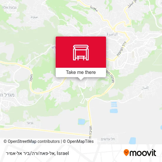 Карта אל-פאח'ורה/ביר אל-אמיר