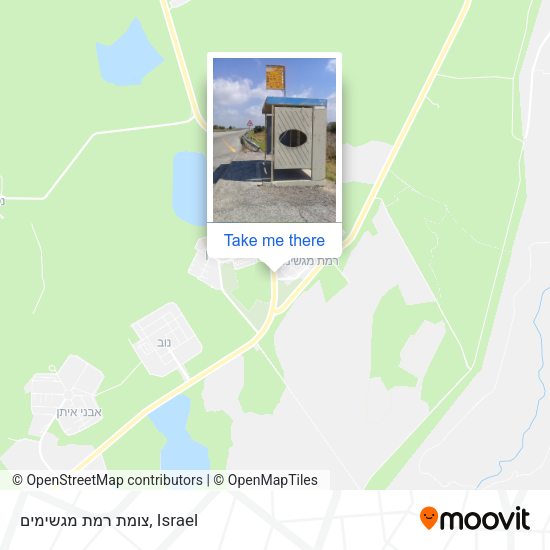 צומת רמת מגשימים map