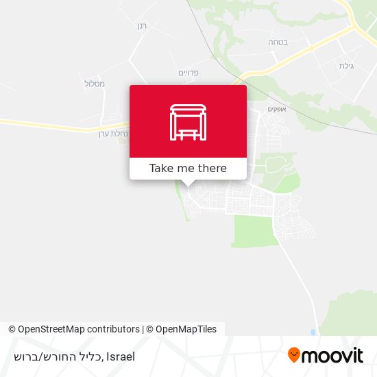 כליל החורש/ברוש map