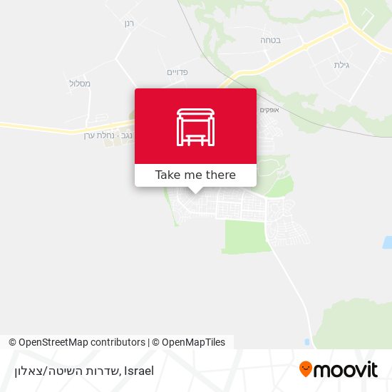 שדרות השיטה/צאלון map