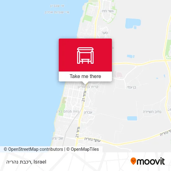 Карта רכבת נהריה