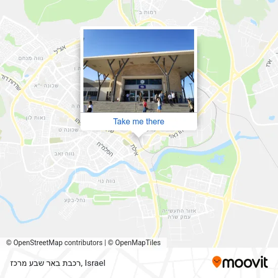 Карта רכבת באר שבע מרכז