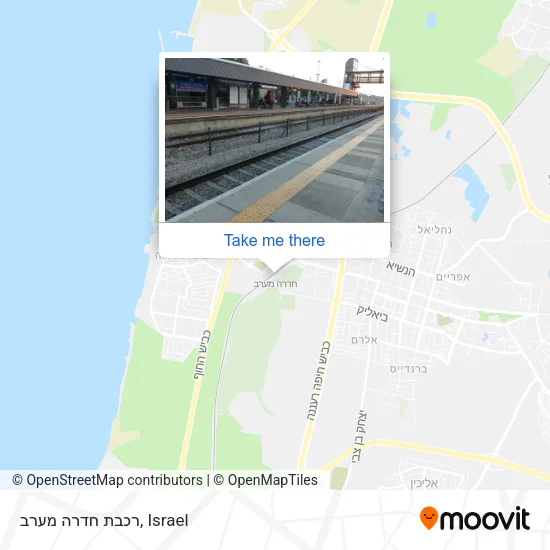 Карта רכבת חדרה מערב
