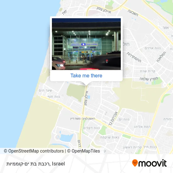 Карта רכבת בת ים-קוממיות