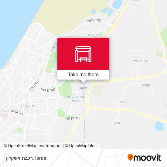 Карта רכבת אשקלון