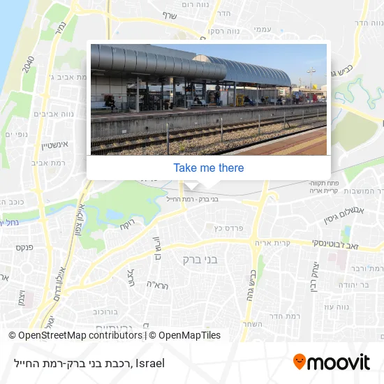 רכבת בני ברק-רמת החייל map