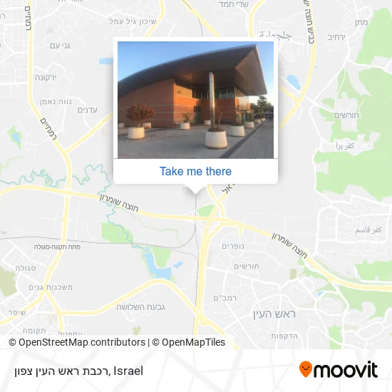 Карта רכבת ראש העין צפון