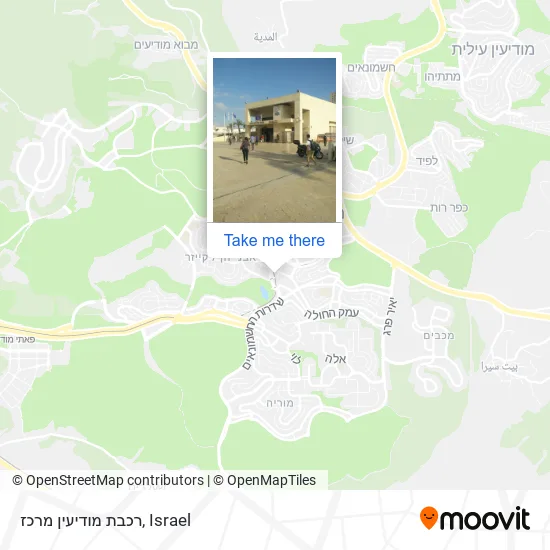 Карта רכבת מודיעין מרכז